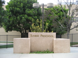 Front of Sunrise Preschool in Pasadena